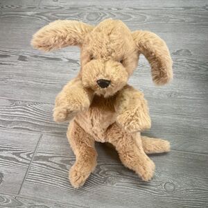 Vintage Gund Muttsy Puppy Dog 18" Plush Floppy Stuffed Animal Suede Paws #1361